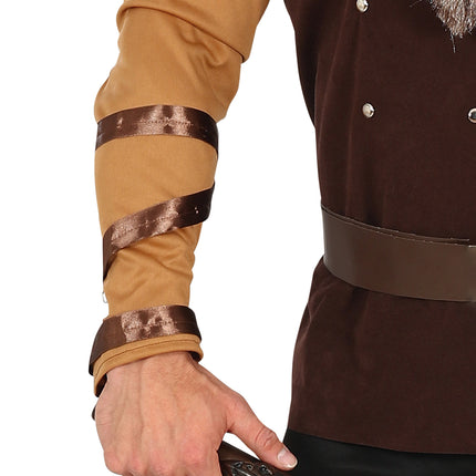 Viikinki puku miehet ruskea