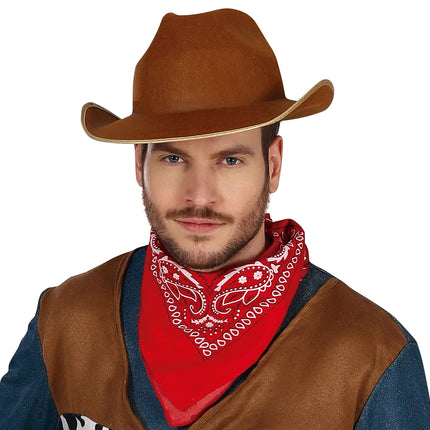 Cowboy puku miehet ruskea