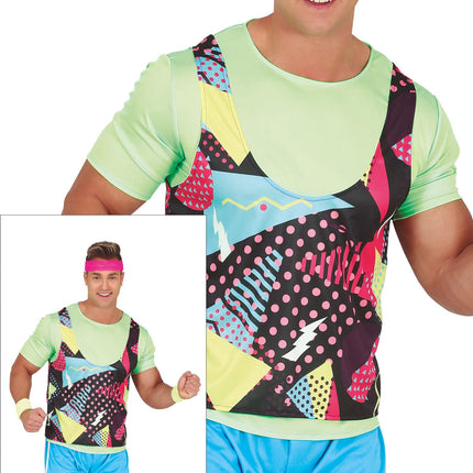 Urheilija puku miehet värillinen