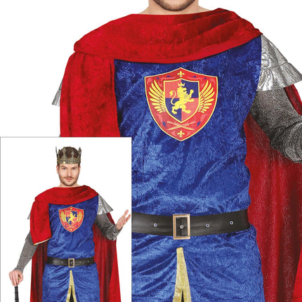 Kuningas puku Sininen Miehet