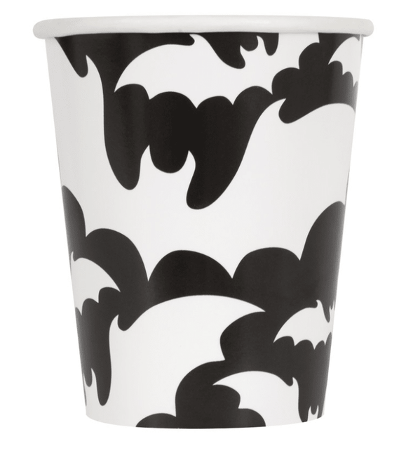 8 BATS HLWN 9OZ PPR CUP van Unique koop je bij Partywinkel