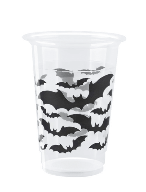 8 BLK BATS HLWN 16OZ PLSTC CUP van Unique koop je bij Partywinkel