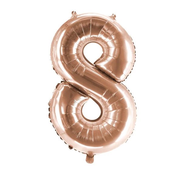 8 Jaar Cijfer Ballon Rose Goud Leeg 1m van VDV Benefit koop je bij Partywinkel