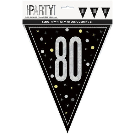 80 Jaar Vlag 2,74m van Unique koop je bij Partywinkel