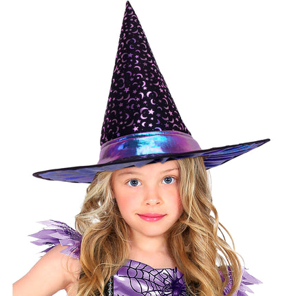 Halloween-noitahattu lapsille, tähtiä ja kuu