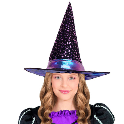Halloween-noitahattu lapsille, tähtiä ja kuu