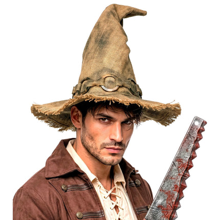 Halloween-noitahattu, ruskea