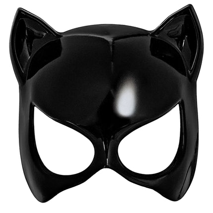 Halloween-naamio: musta kissa