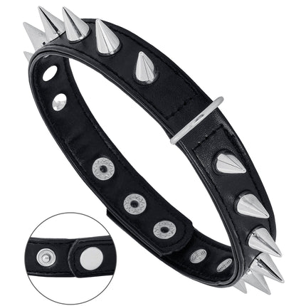 Halloween-kaulakoru, musta, piikkikuvioinen
