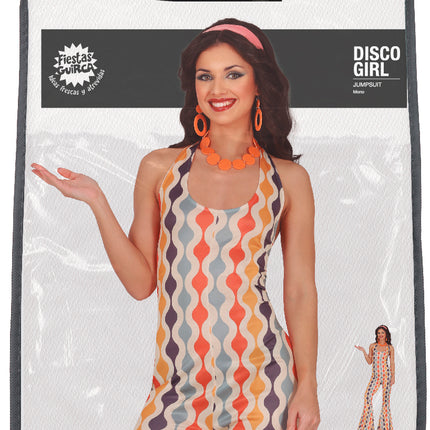 Disco 70S Jumpsuit Värilliset naiset