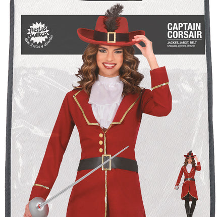 Merirosvopuku Bordeaux Red Ladies