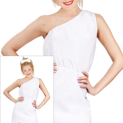 Luolamiehen puku Valkoinen Ladies