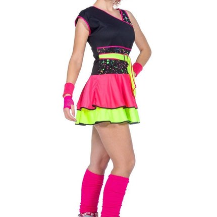 Neon 80S Jurk Dames van Wilbers & Wilbers koop je bij Partywinkel