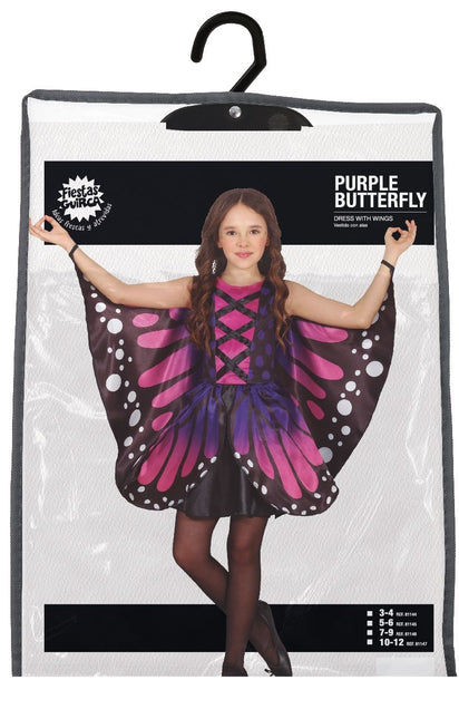 Perhonen mekko tyttö