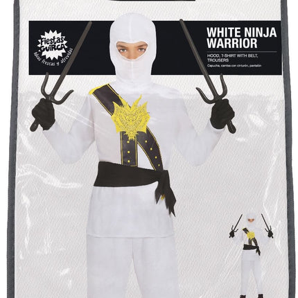 Ninja puku valkoinen poika