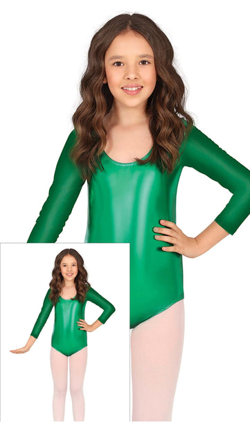 Tytön trikoo Green Metallic