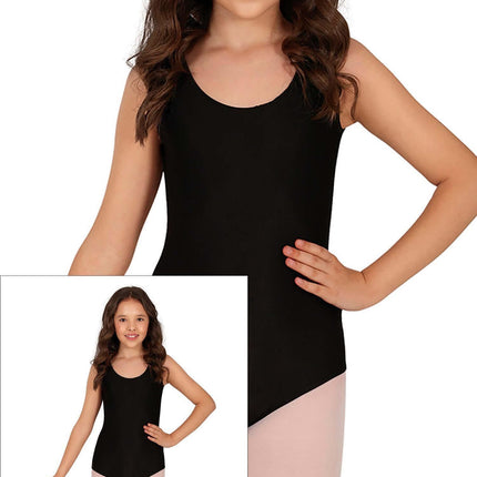 Tytön trikoo Musta hihaton