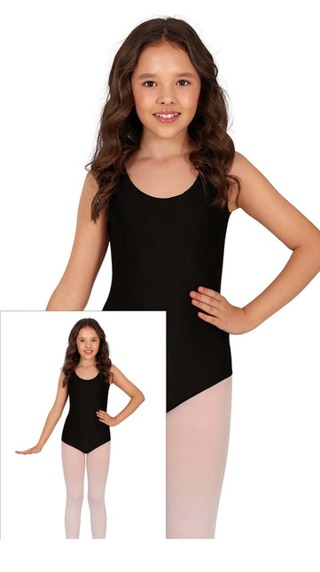 Tytön trikoo Musta hihaton