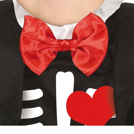 Luuranko Halloween puku vauva punainen keula