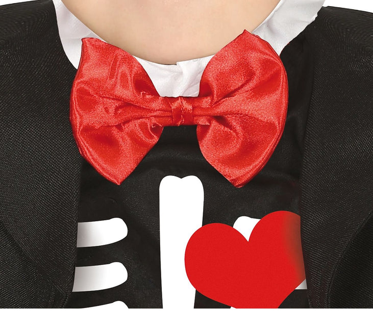 Luuranko Halloween puku vauva punainen keula