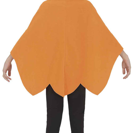 Halloween-poncho lapsille, kurpitsa