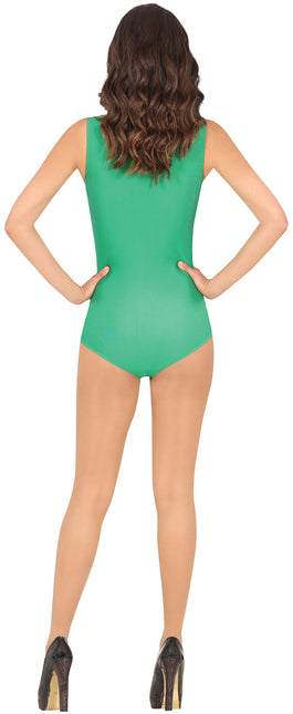 Naisten vihreä hihaton trikoopaita