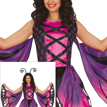 Perhonen puku violetti naiset perhonen