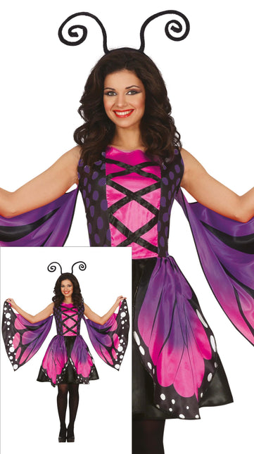 Perhonen puku violetti naiset perhonen