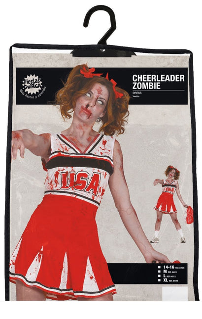 Zombie Halloween puku Ladies Cheerleader