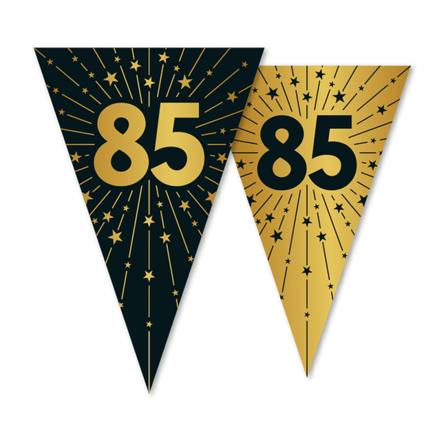 85 Jaar Slinger Goud Zwart 10m van WeFiesta koop je bij Partywinkel