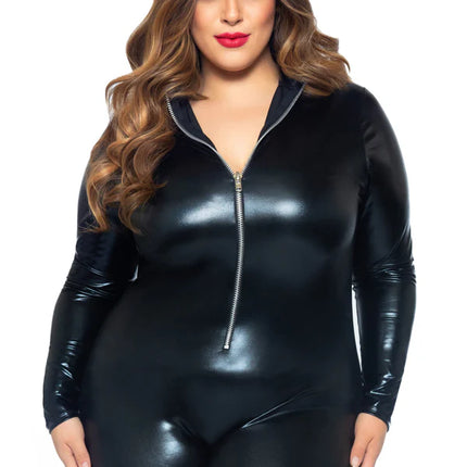 Musta Catsuit Ladies Leg Avenue