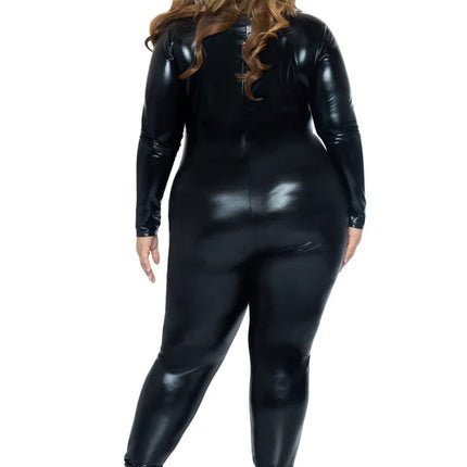 Musta Catsuit Ladies Leg Avenue