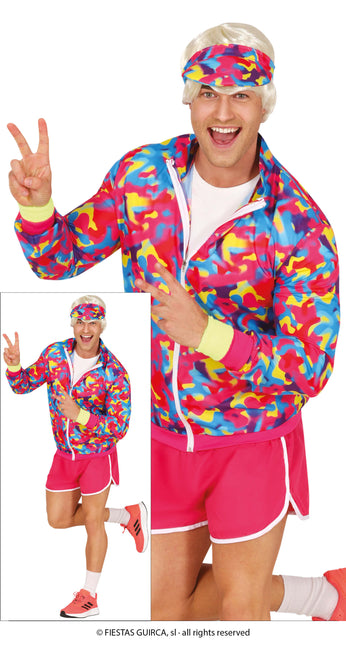 Neon 80S asu värillinen miesten värillinen