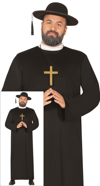 Papin puku Musta miesten pappi