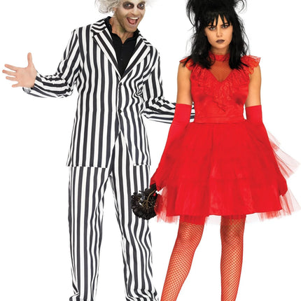 Beetlejuice Mekko Punainen Hyvät naiset Leg Avenue