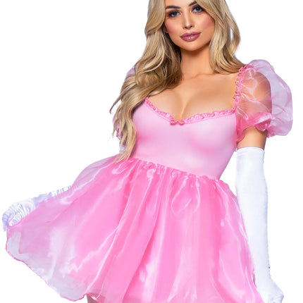 Prinsessa mekko vaaleanpunainen Ladies Babydoll Leg Avenue