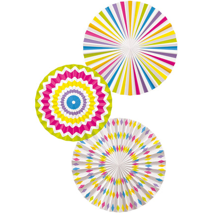 Paperituulettimet/Paperipuomi Monivärinen - 3 kpl