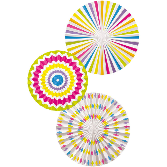 Paperituulettimet/Paperipuomi Monivärinen - 3 kpl