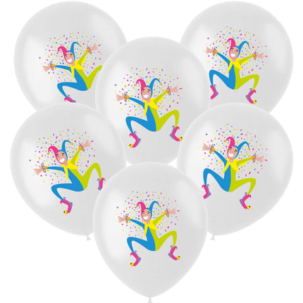 Ilmapallot Harlekiini 33cm - 6 kpl