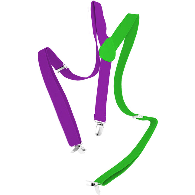 Braces Colourblock violetti/vihreä