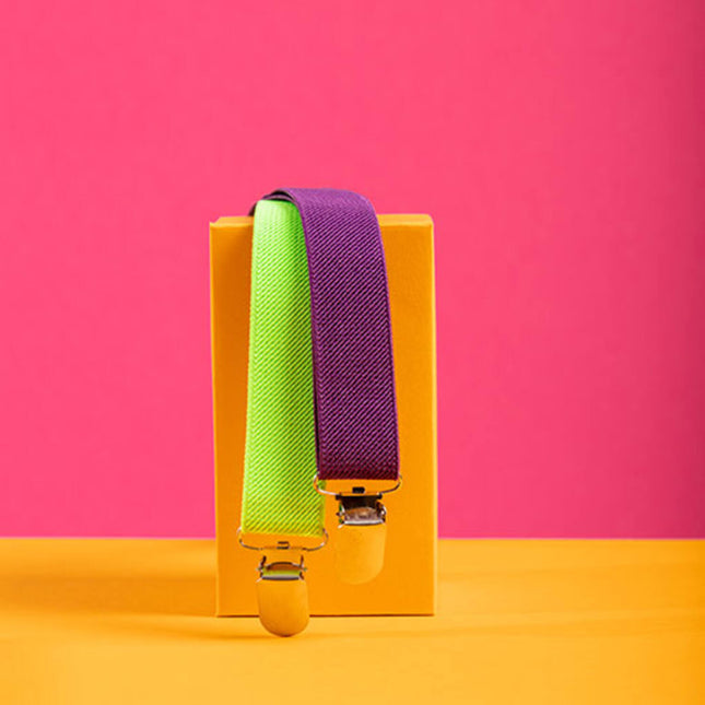 Braces Colourblock violetti/vihreä