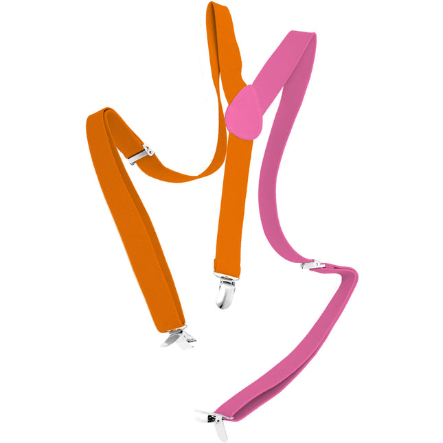 Braces Colourblock oranssi/vaaleanpunainen