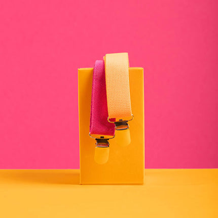 Braces Colourblock oranssi/vaaleanpunainen