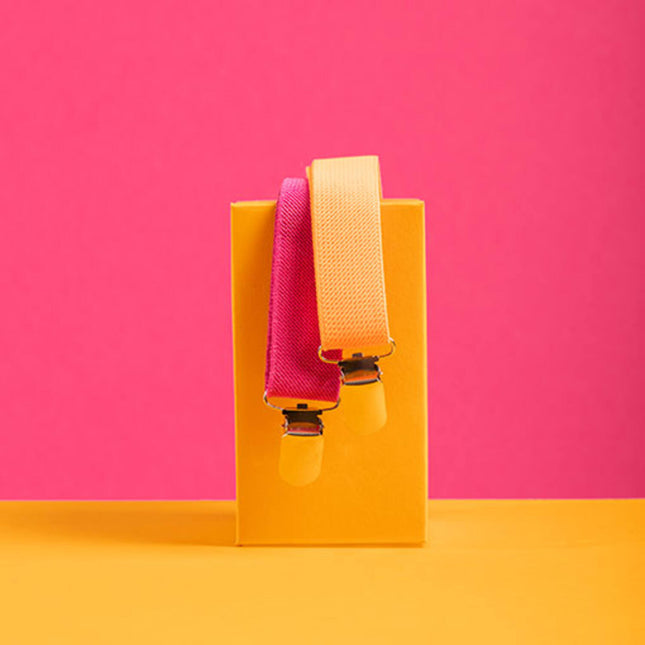 Braces Colourblock oranssi/vaaleanpunainen