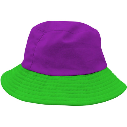 Kalastajan hattu Colorblock violetti/vihreä