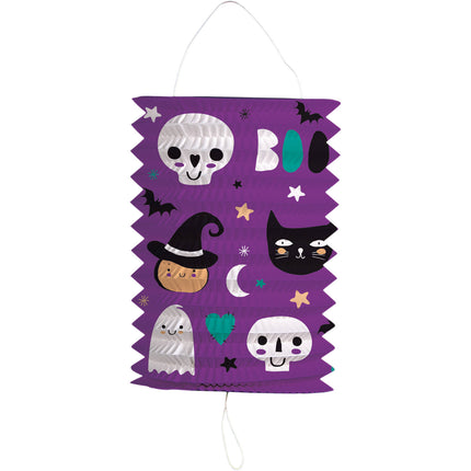 Pull-up lyhty - Hyvää Halloweenia - 16 x 22 cm