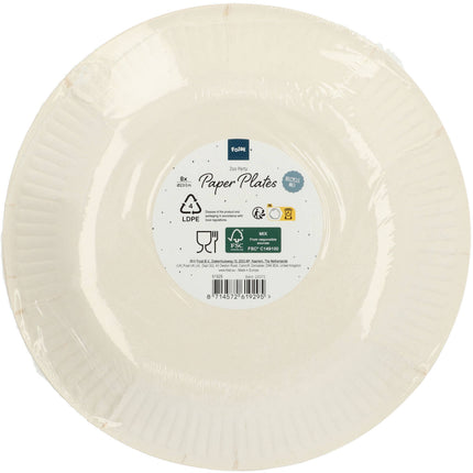 Paperilautaset - Eläintarha Party - 23 cm - 8 kappaletta