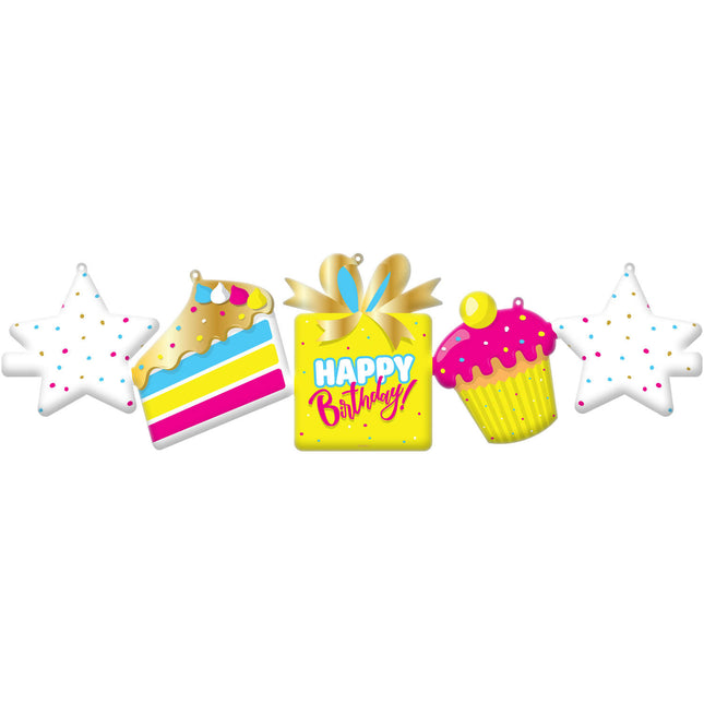 Folio ilmapallot Girland 'Happy Birthday' - 2 kpl