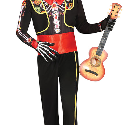 Dia De Los Muertos Kostuum Heren 4 delig