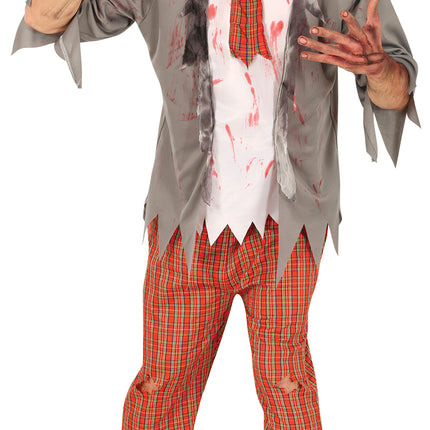 Zombie Kostuum Heren School Uniform